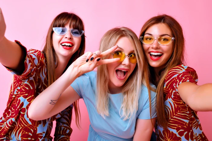 A group of women in a video chat